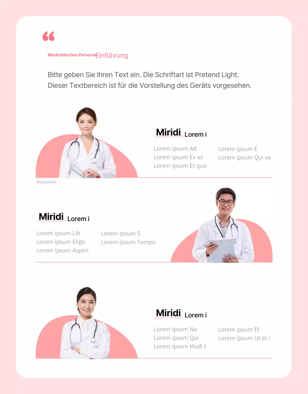 Rosa, einfache Entbindungsklinik