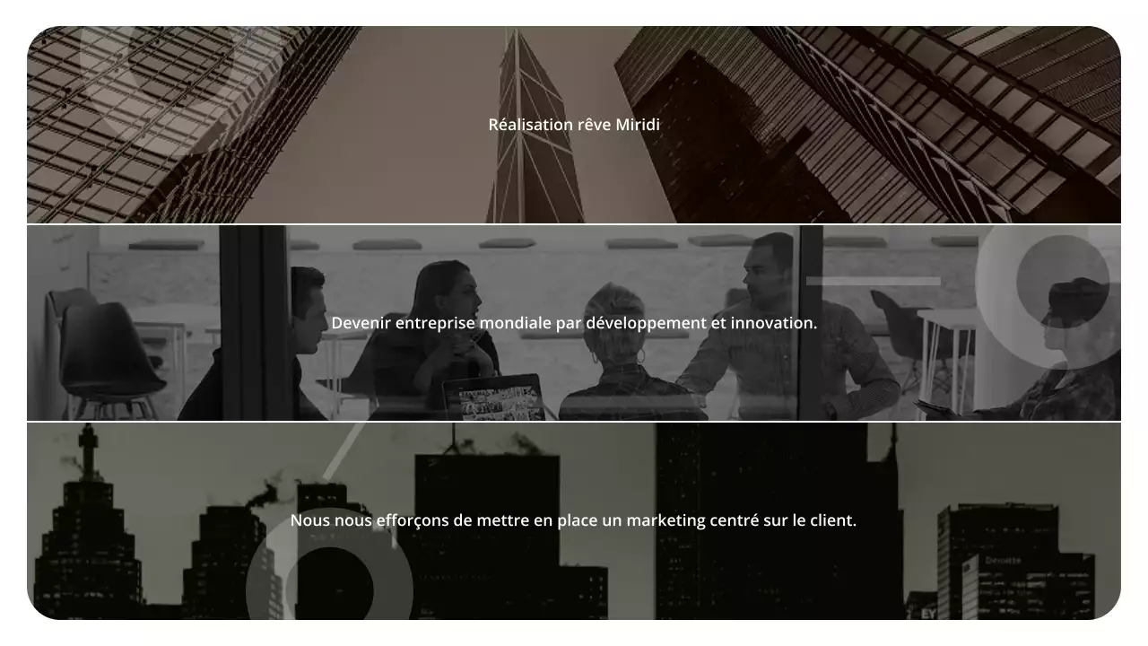 Proposition commerciale avec une touche de brun-rouge