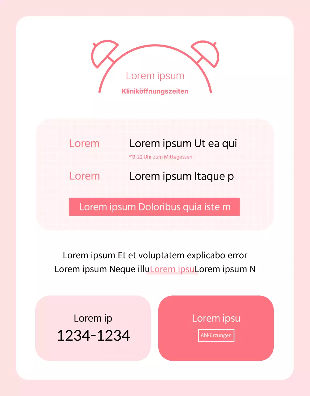 Rosa, einfache Entbindungsklinik