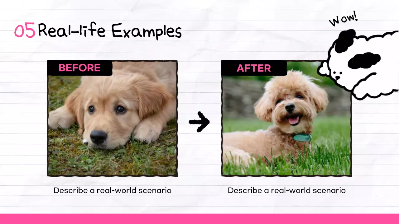 핑크 애니메이션 컨셉 가이드 프레젠테이션