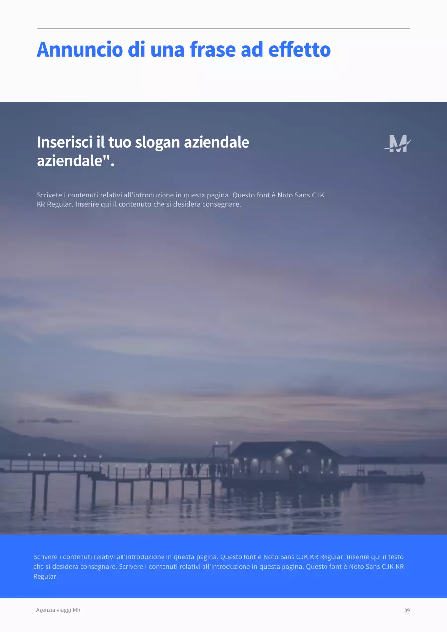 Piano aziendale annuale di concetto pulito in blu e arancione