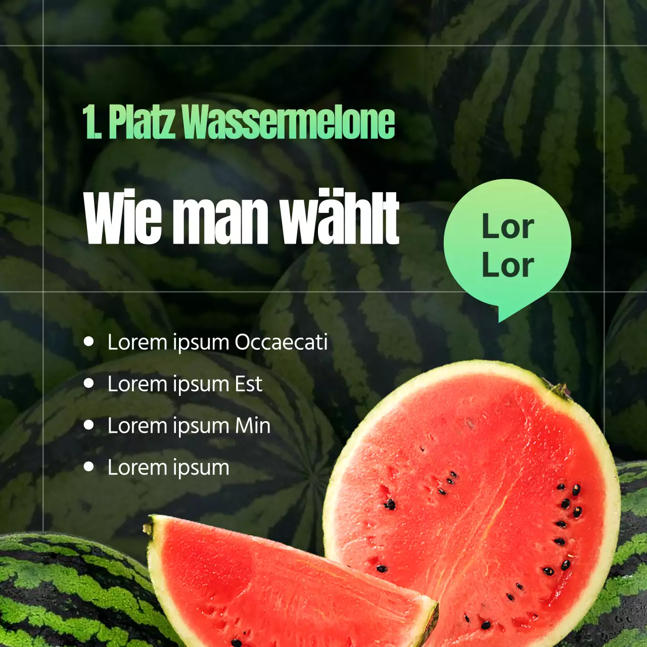 Tipps für die Auswahl tropischer roter und grüner Wassermelonen