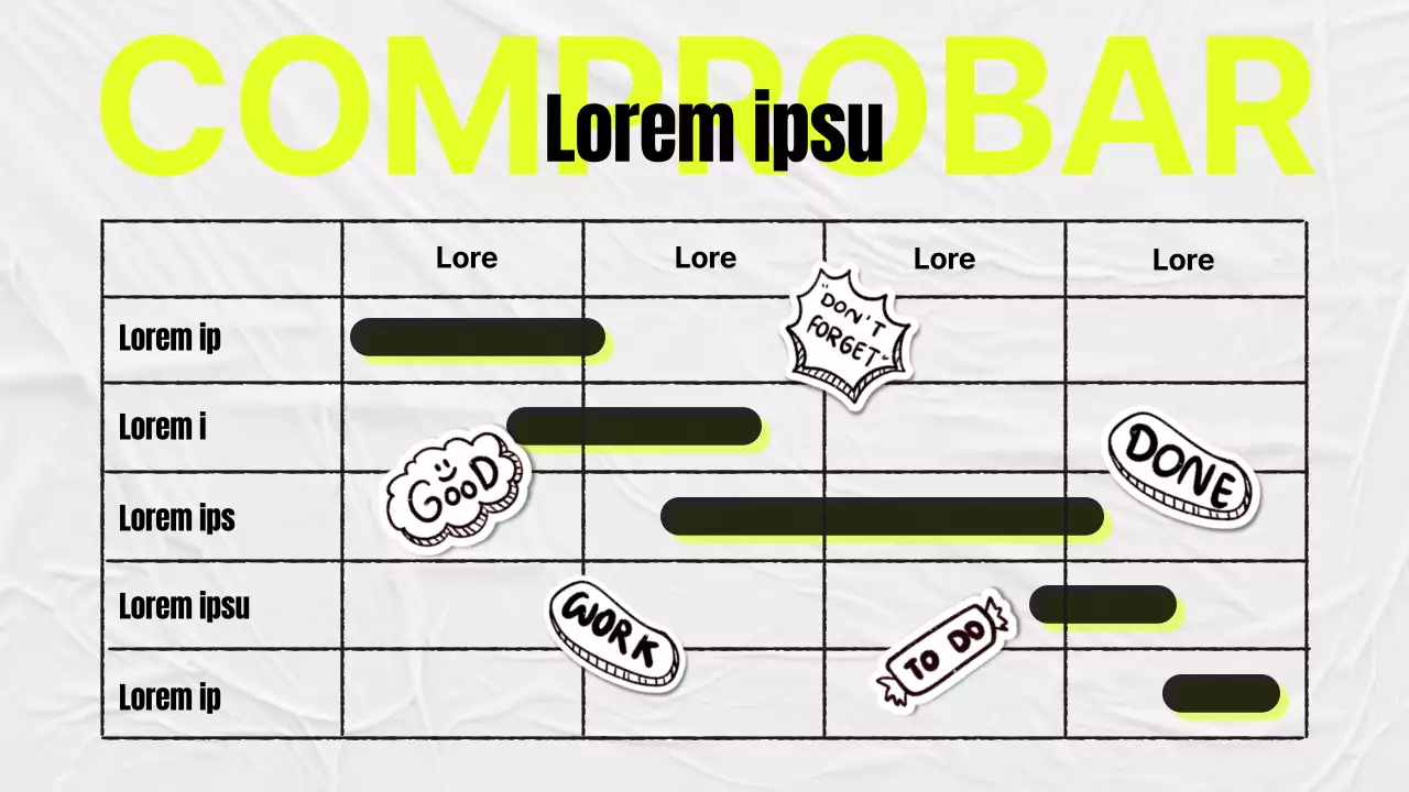 Minutos de estudio sencillos en amarillo y gris