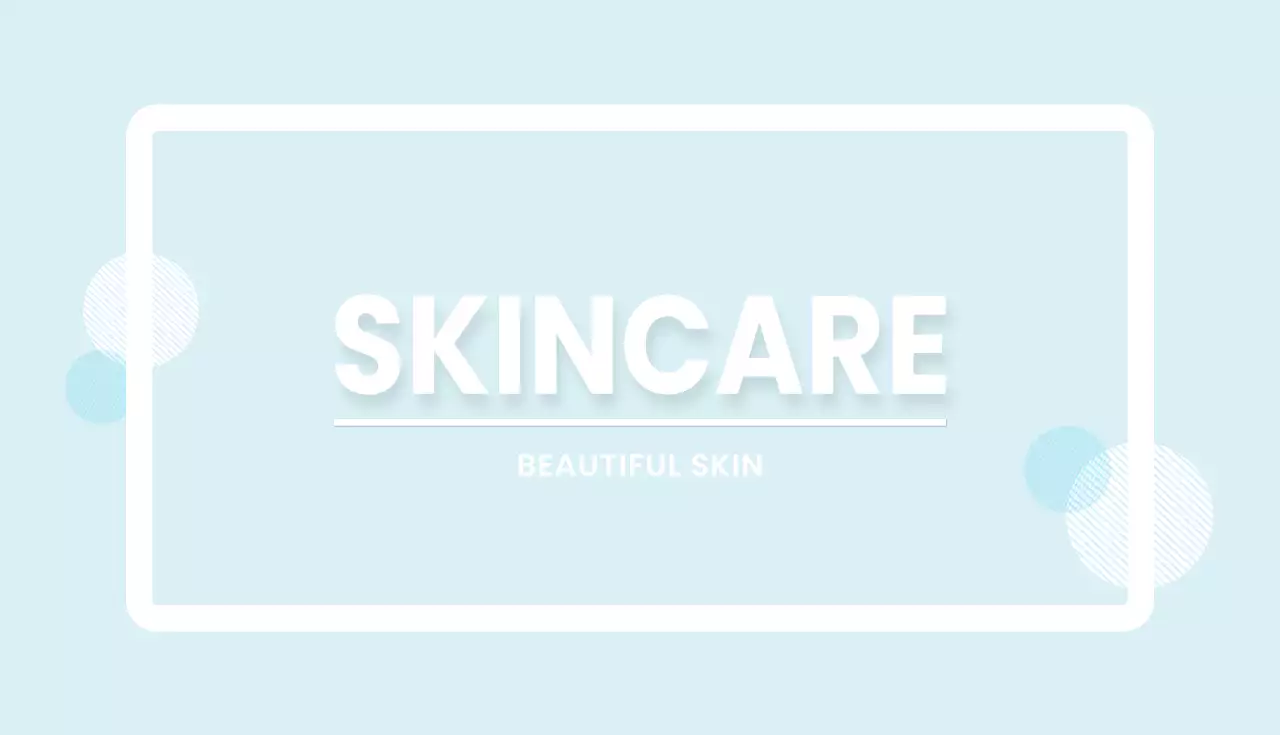 Blue Minimal Skincare Promotion Business Card
