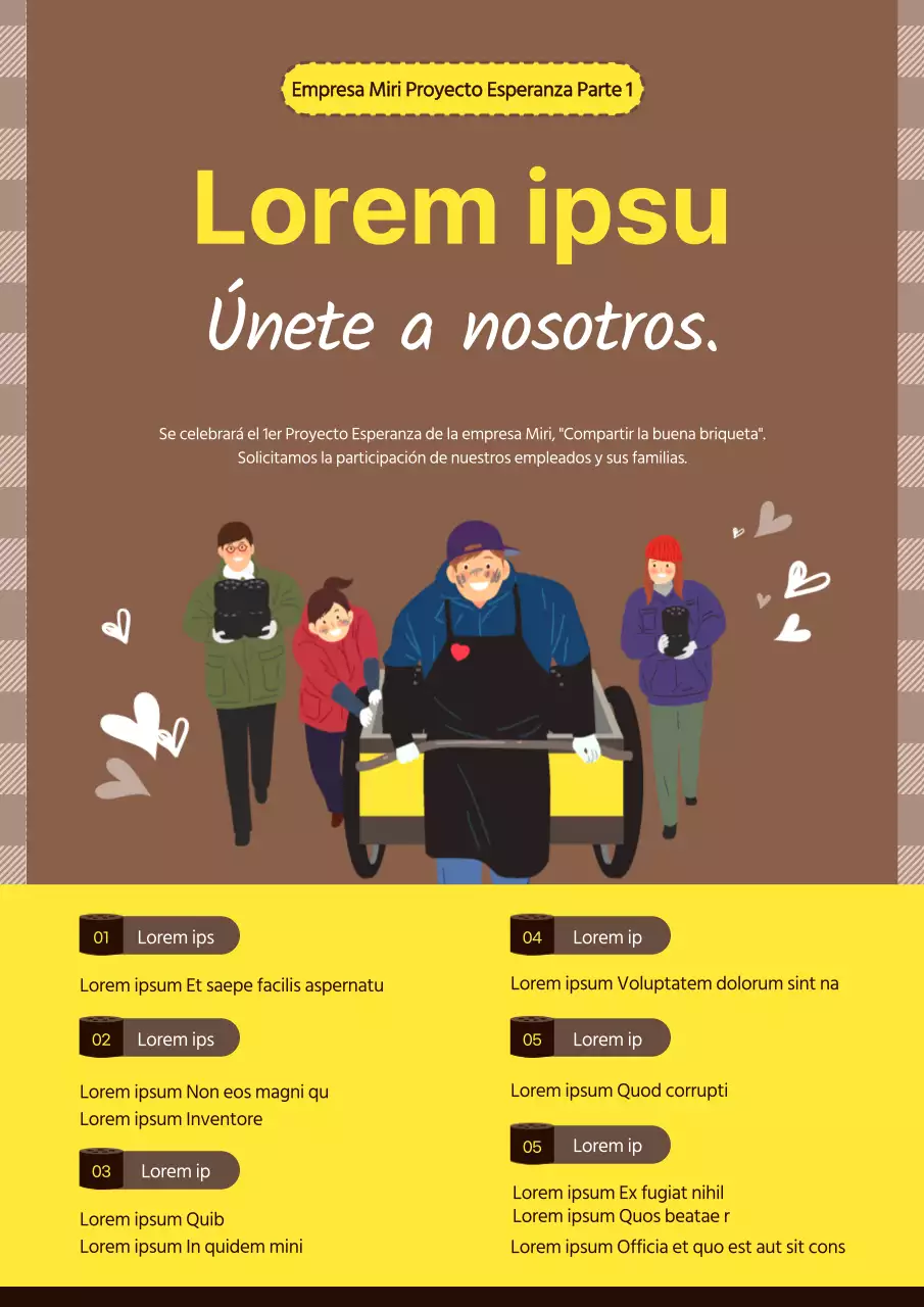 Simpático reclutamiento de voluntarios con ilustración en azul y blanco de una mujer quitando nieve con pala