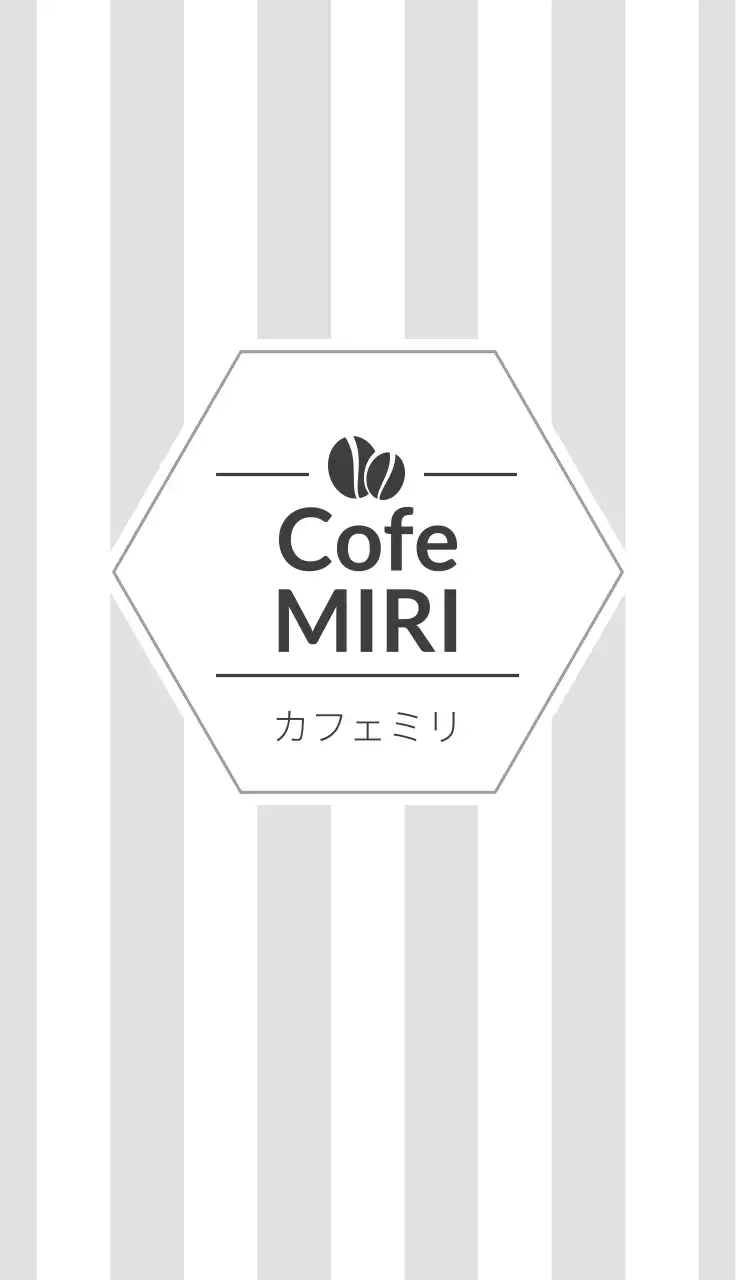 白黒 シンプル カフェ 名刺
