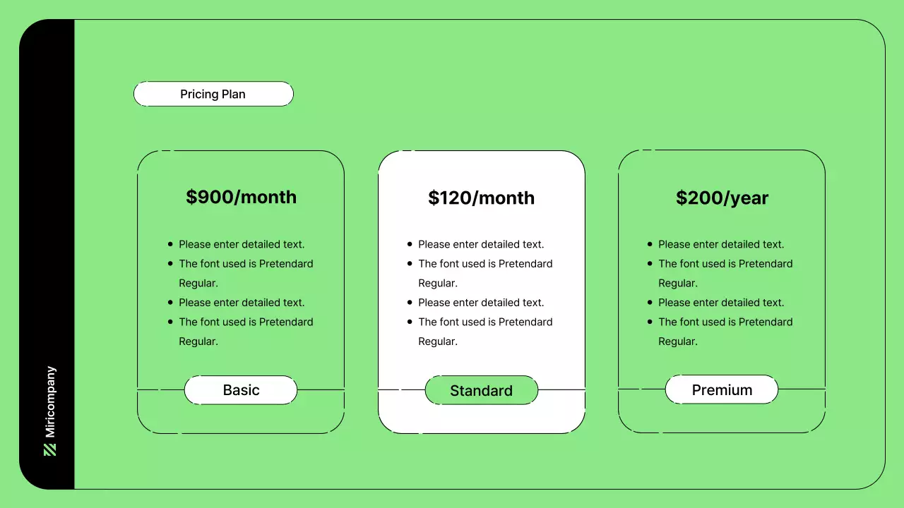 Business illustration with simple lines and green color