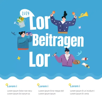 Himmelblaues Giving Market Thema