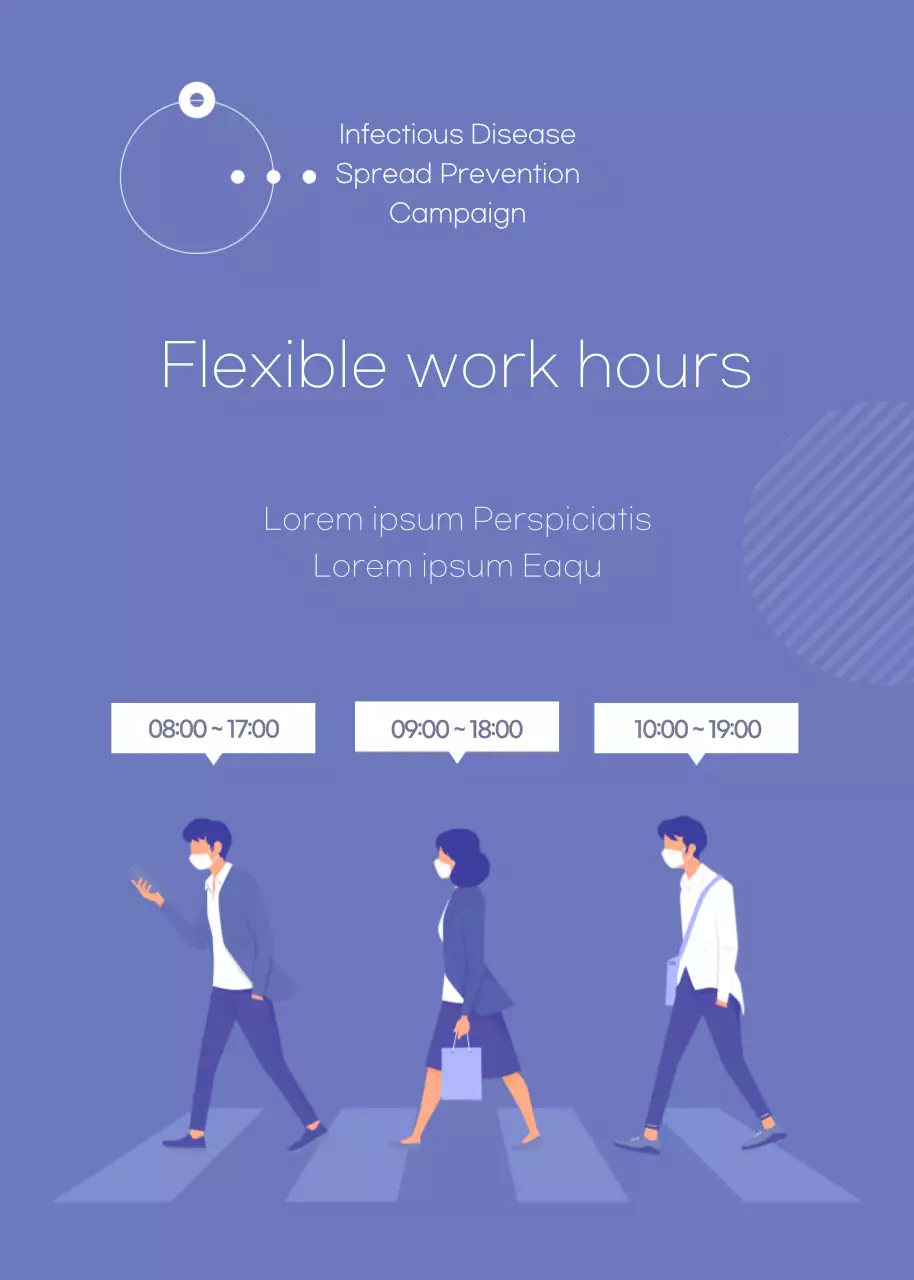 Poster Pengumuman Pekerjaan Modern Biru