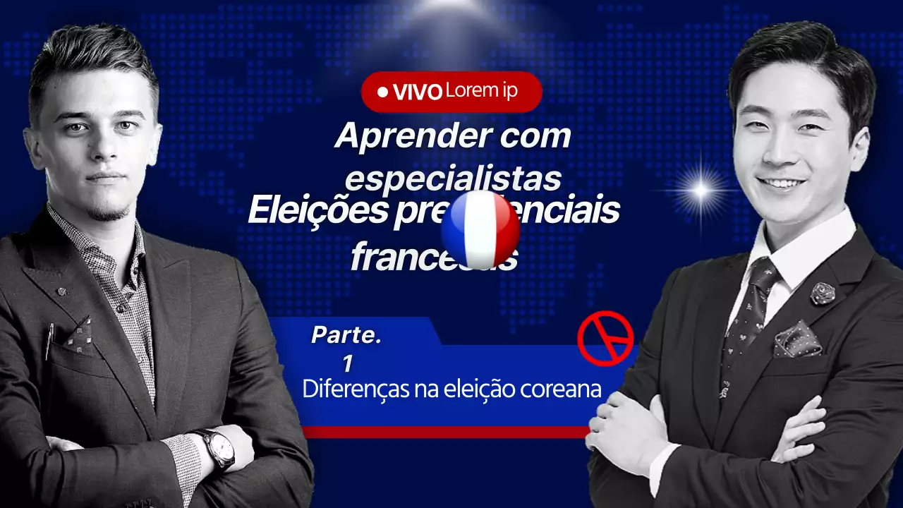 Eleições presidenciais francesas profissionais explicadas a azul e vermelho