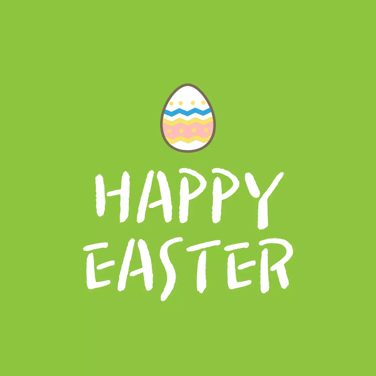 薄緑色のかわいいイースター教会の丸型ステッカー