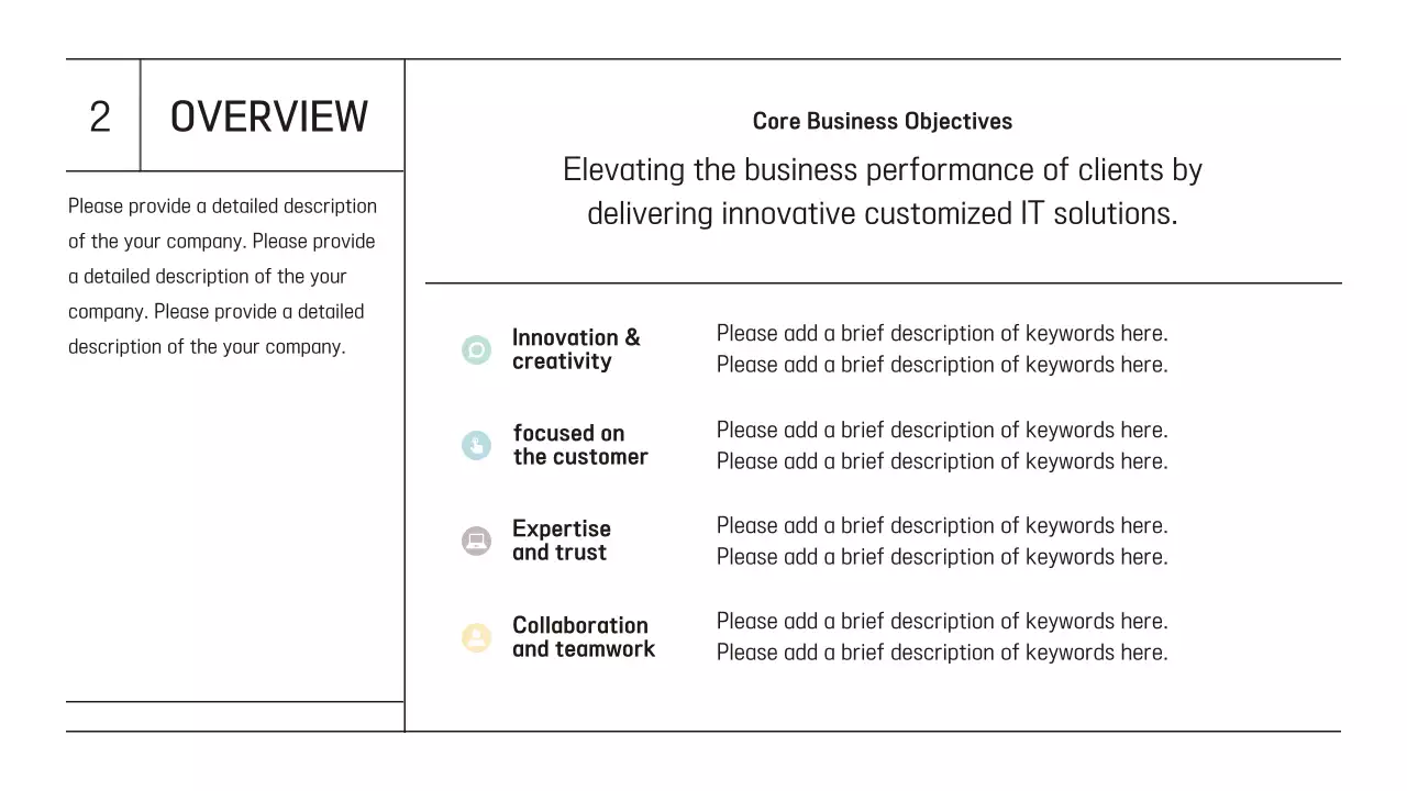 베이지 미니멀 비즈니스 플랜 프레젠테이션