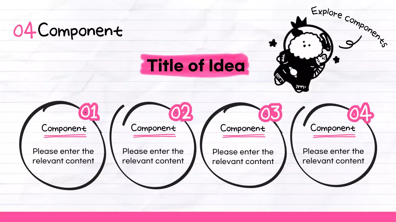 핑크 애니메이션 컨셉 가이드 프레젠테이션