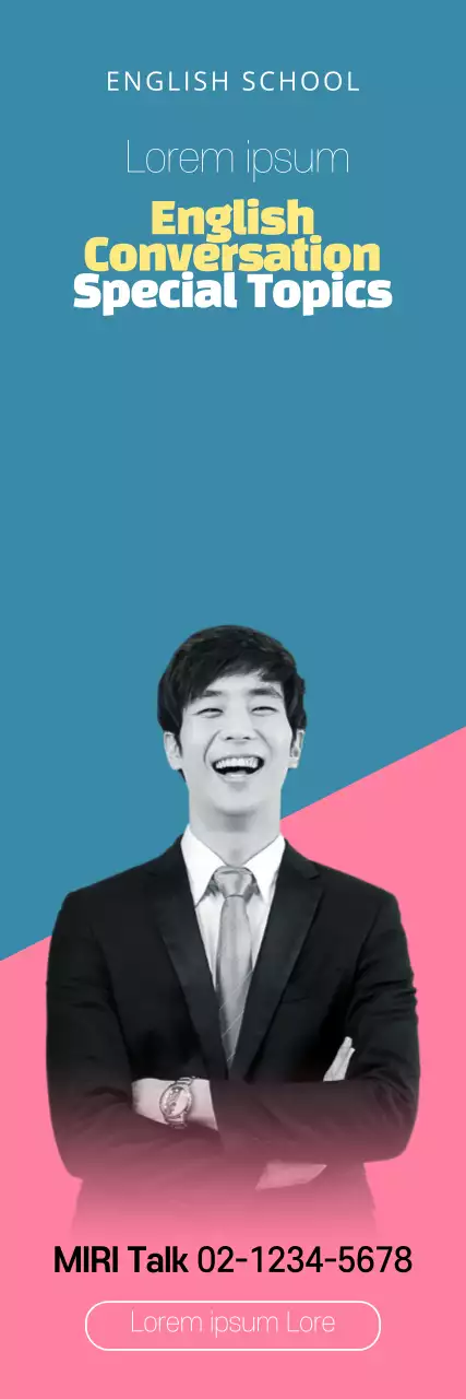 Banner de promoção da educação moderna azul