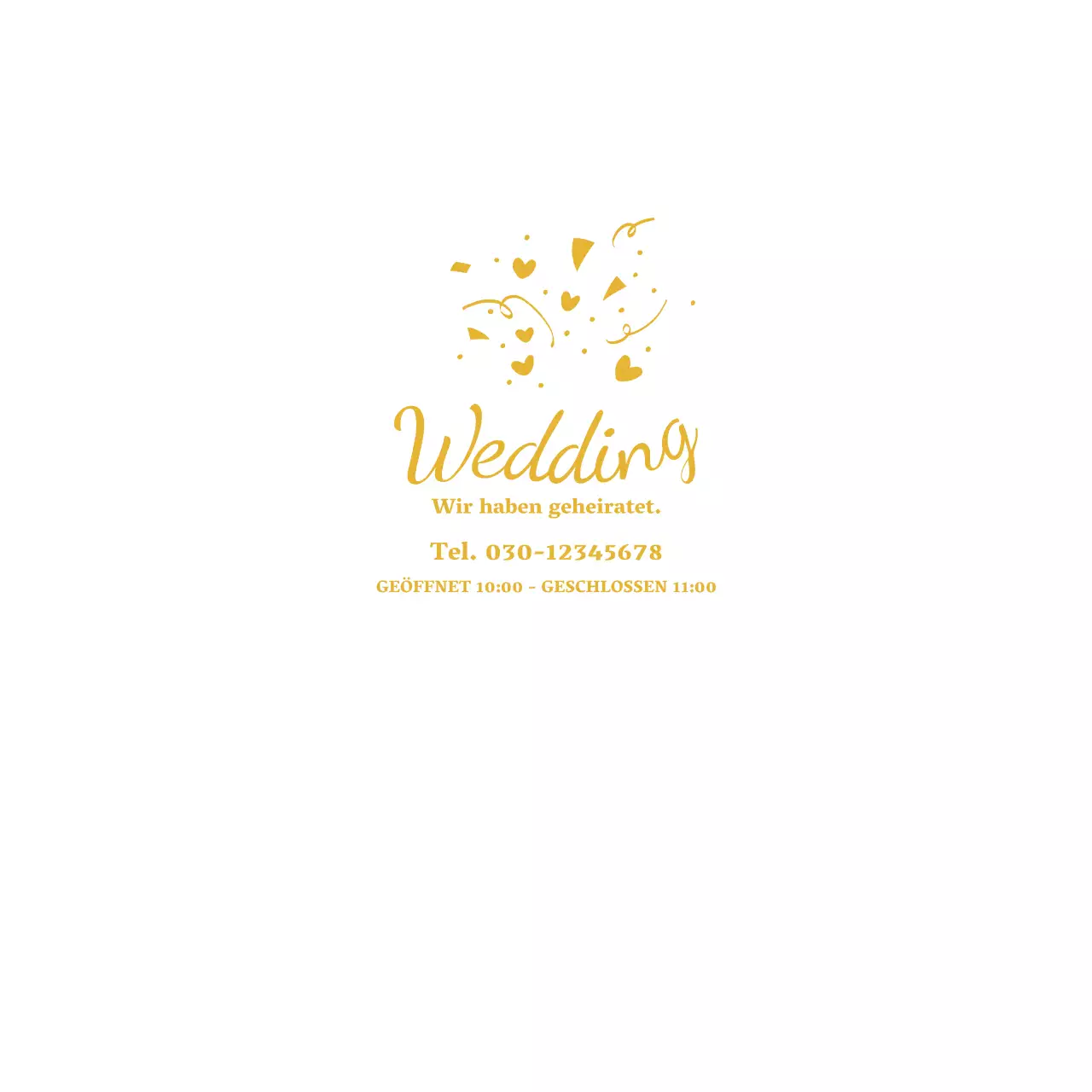 Wir haben geheiratet