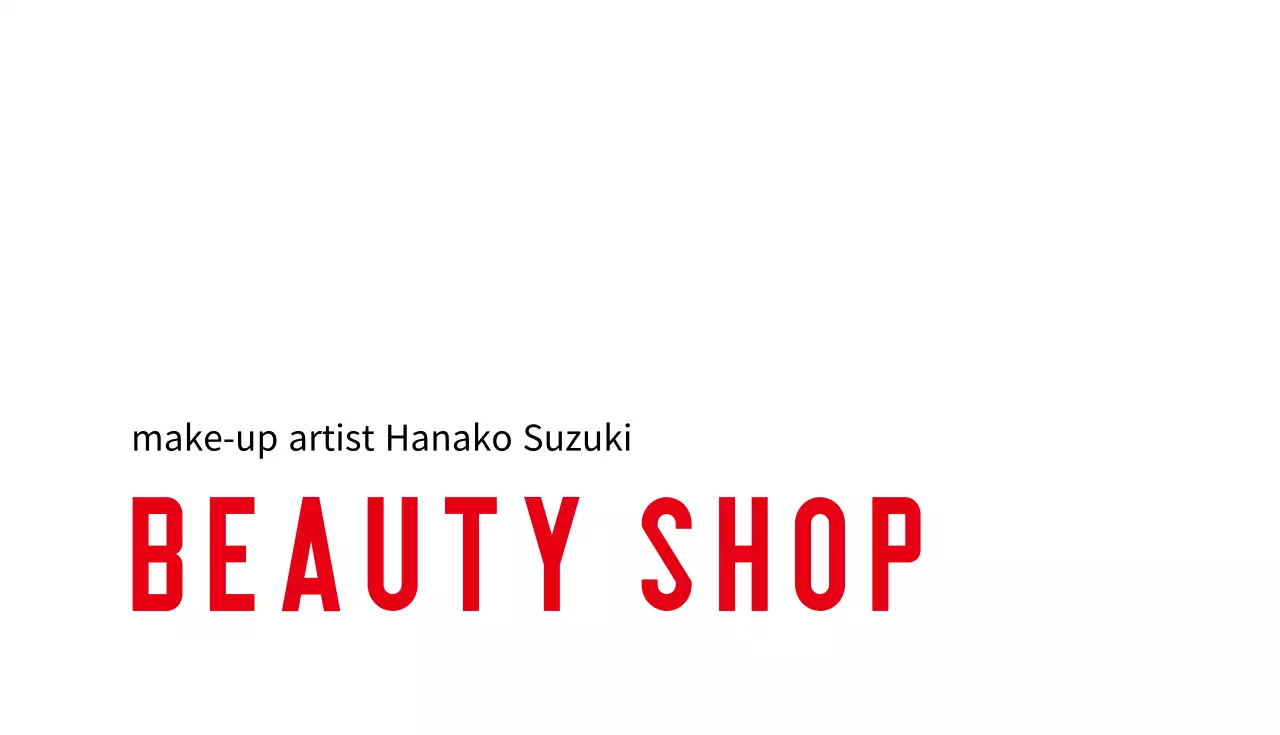 赤 シンプル ビューティー 名刺