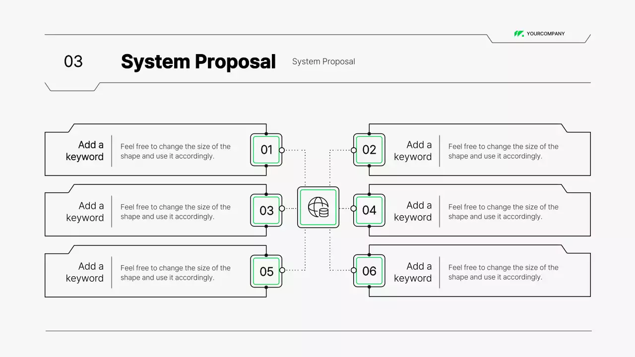 White Modern System Proposal Document Presentation