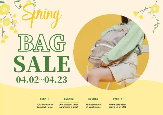 Poster Promosi Tas Trendi Beige