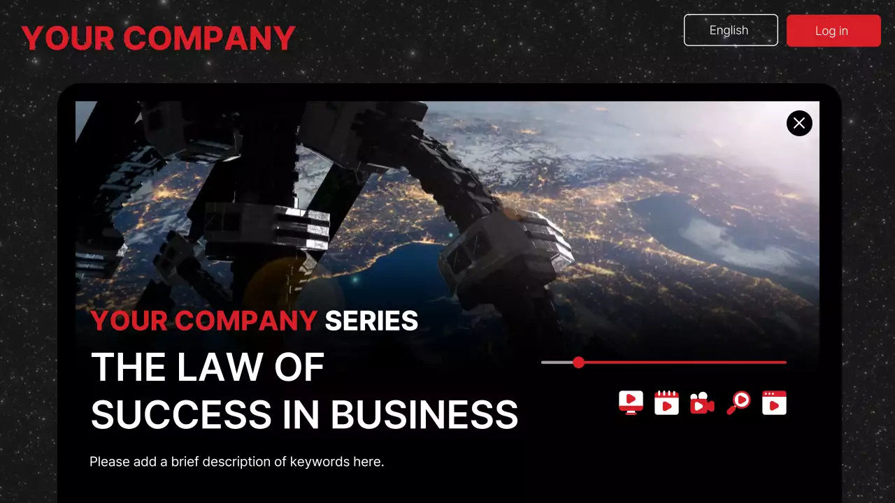 블랙 모던 미디어 프리젠테이션