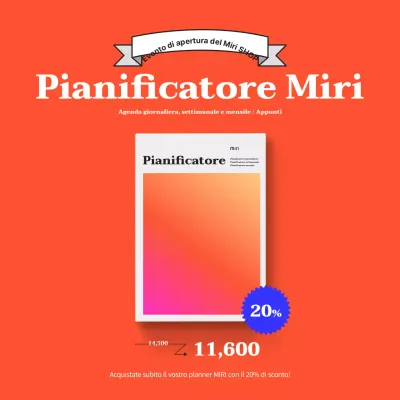 Semplice pianificatore evento sconto con sfondo arancione