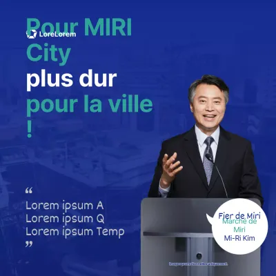 Un message de remerciement propre, bleu et menthe, pour les élections locales