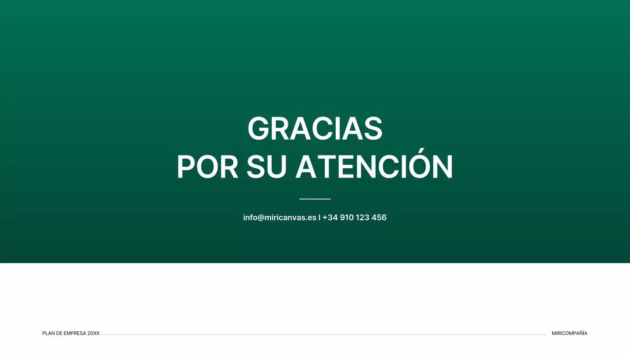 Kit de presentación de plan de negocio con un concepto de índice degradado en verde