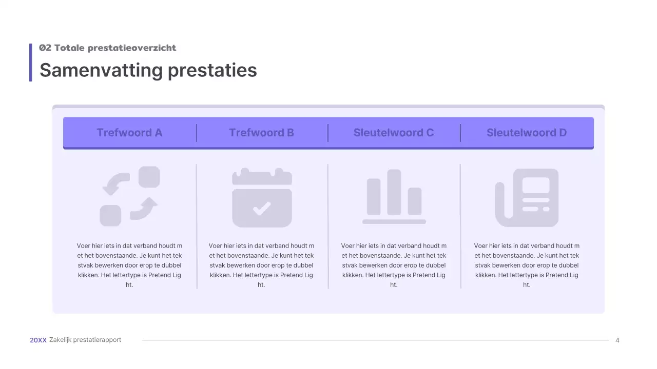 Paarse, driedimensionale UI-concept zakelijke presentatie kit