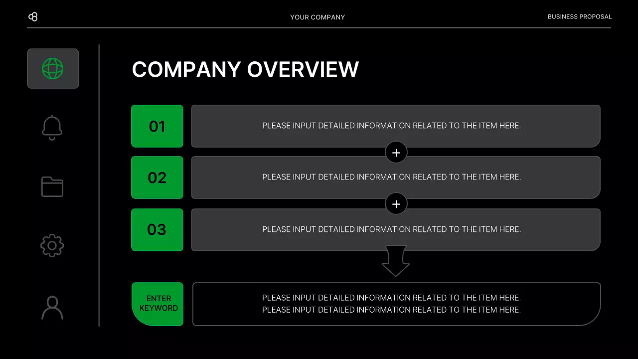 Black Modern Business Proposal Document Presentation