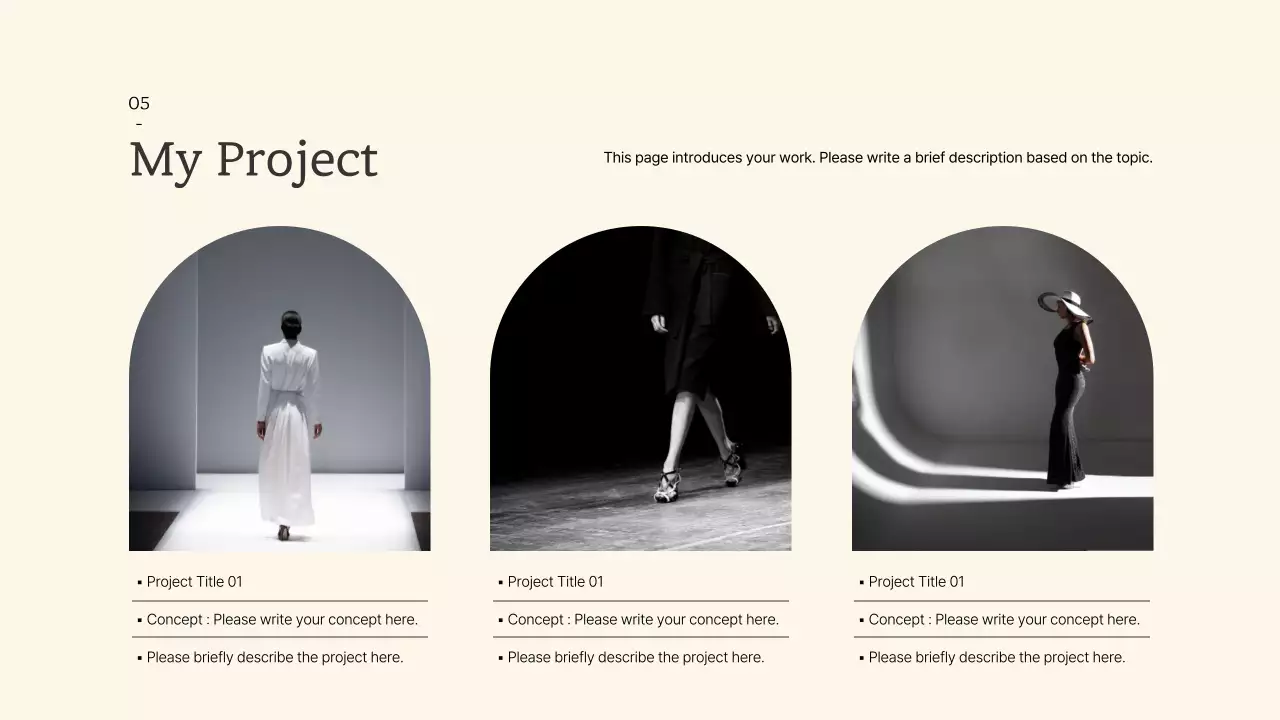 Beige Minimal Fashion Portfolio Presentation