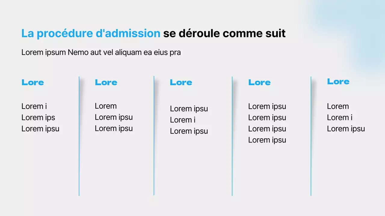Un guide de la vie à l'hôpital avec des couleurs bleues, des lignes épurées et des ombres