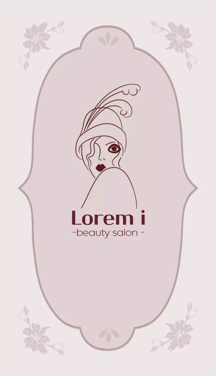 Kartu Nama Promosi Kecantikan Minimal Beige