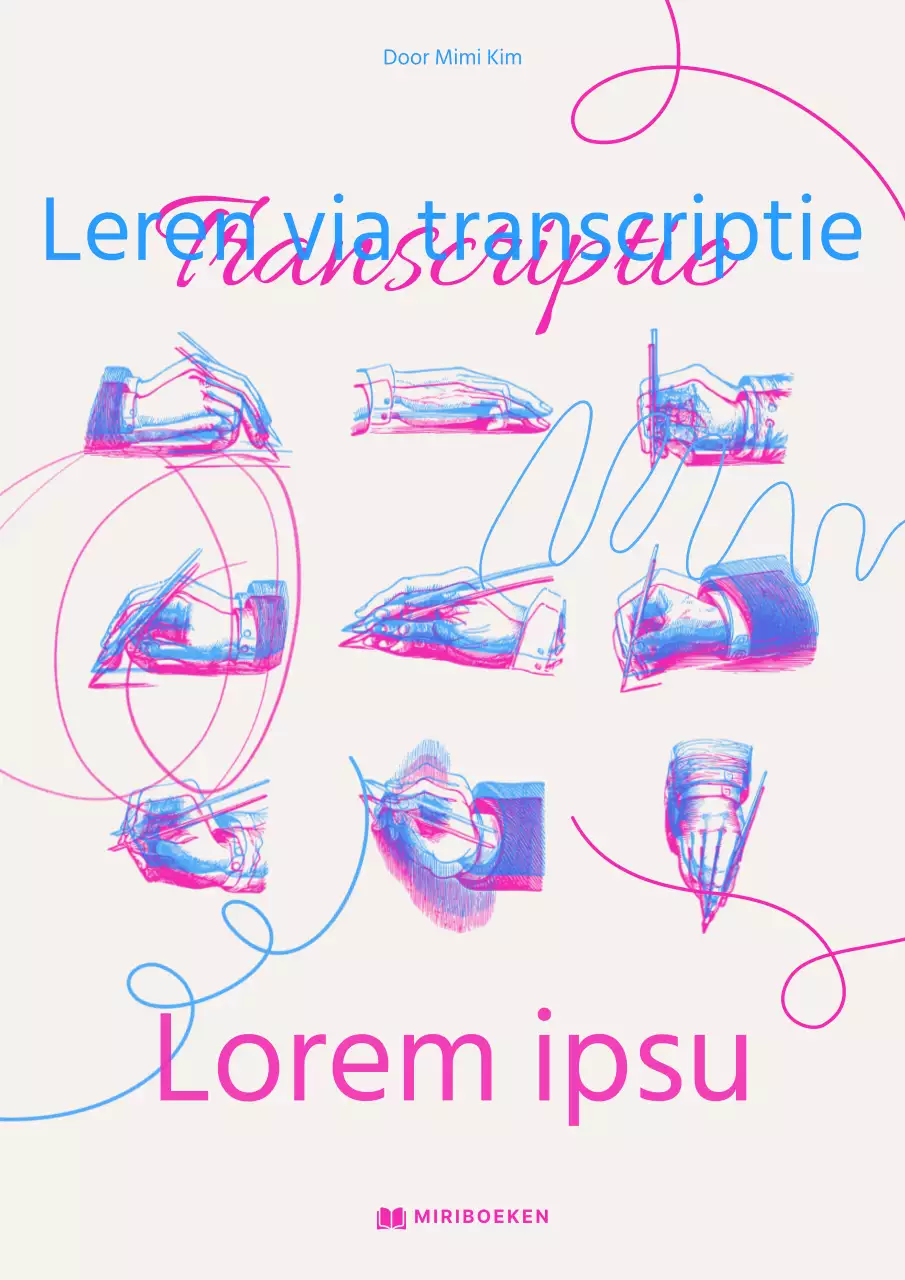 Neonkleurige handgetekende covers