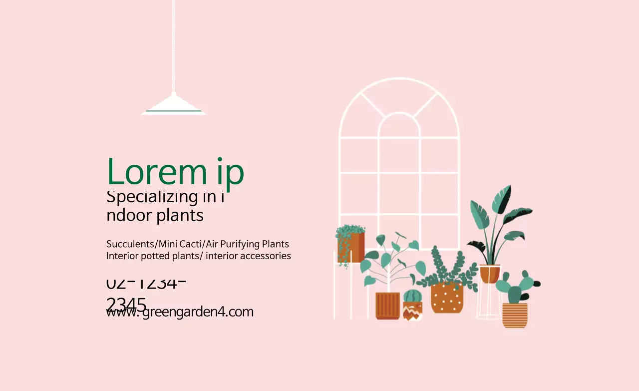 Pink Illustration Neat Spring Botanical Garden