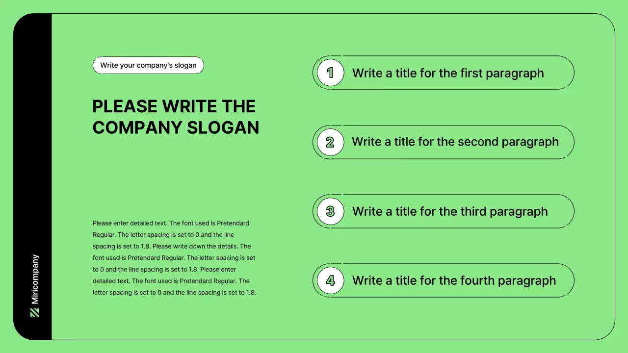 Business illustration with simple lines and green color