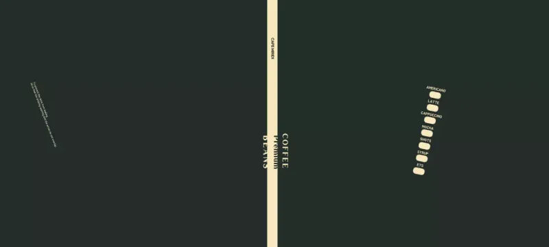 Black Simple Lines Cafe Checklist