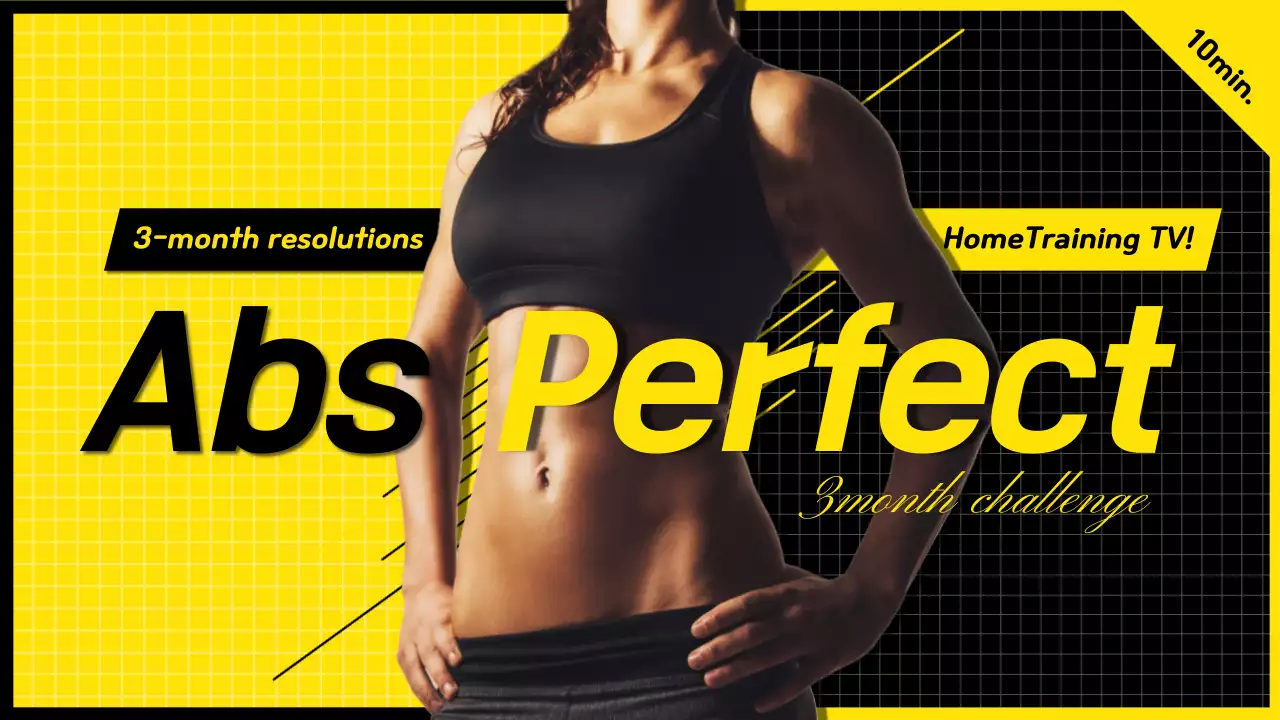 Yellow and Black Photo Highlighted Exercise YouTube