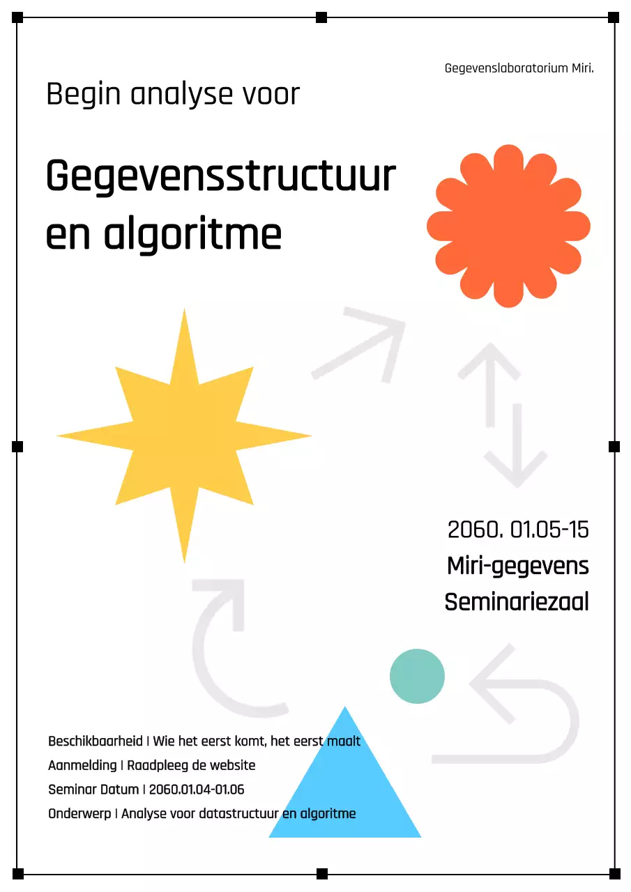 Een spoedcursus algoritmen met eenvoudige witte vormen en pijlen