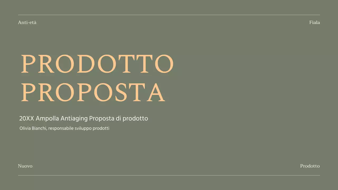 Brief sui prodotti cosmetici con accenti arancioni