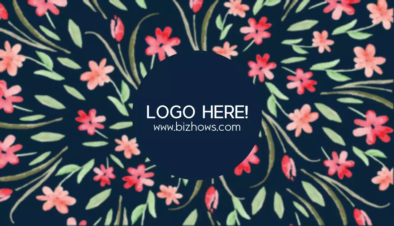 ネイビー 上品 名刺