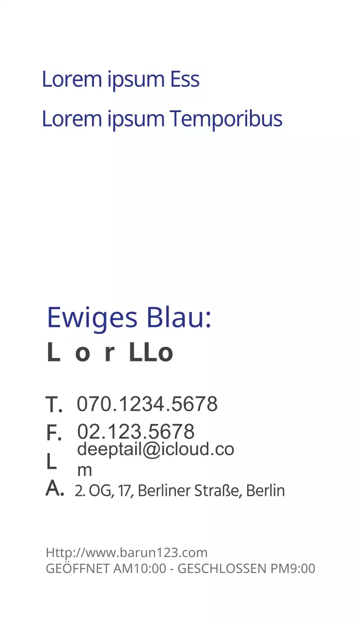 Ewiges Blau