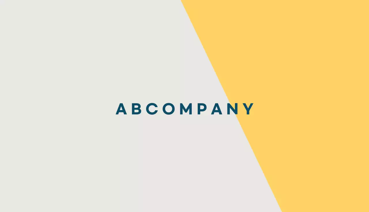 Yellow Minimal Business Card