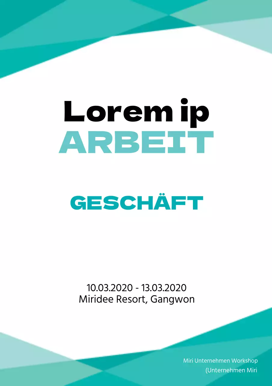 Förderung eines einfachen Türkistauschtreffens