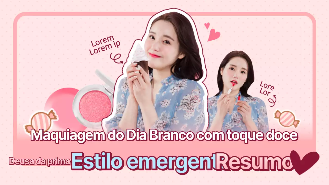 maquilhagem adorável cor-de-rosa youtubeMailimagem