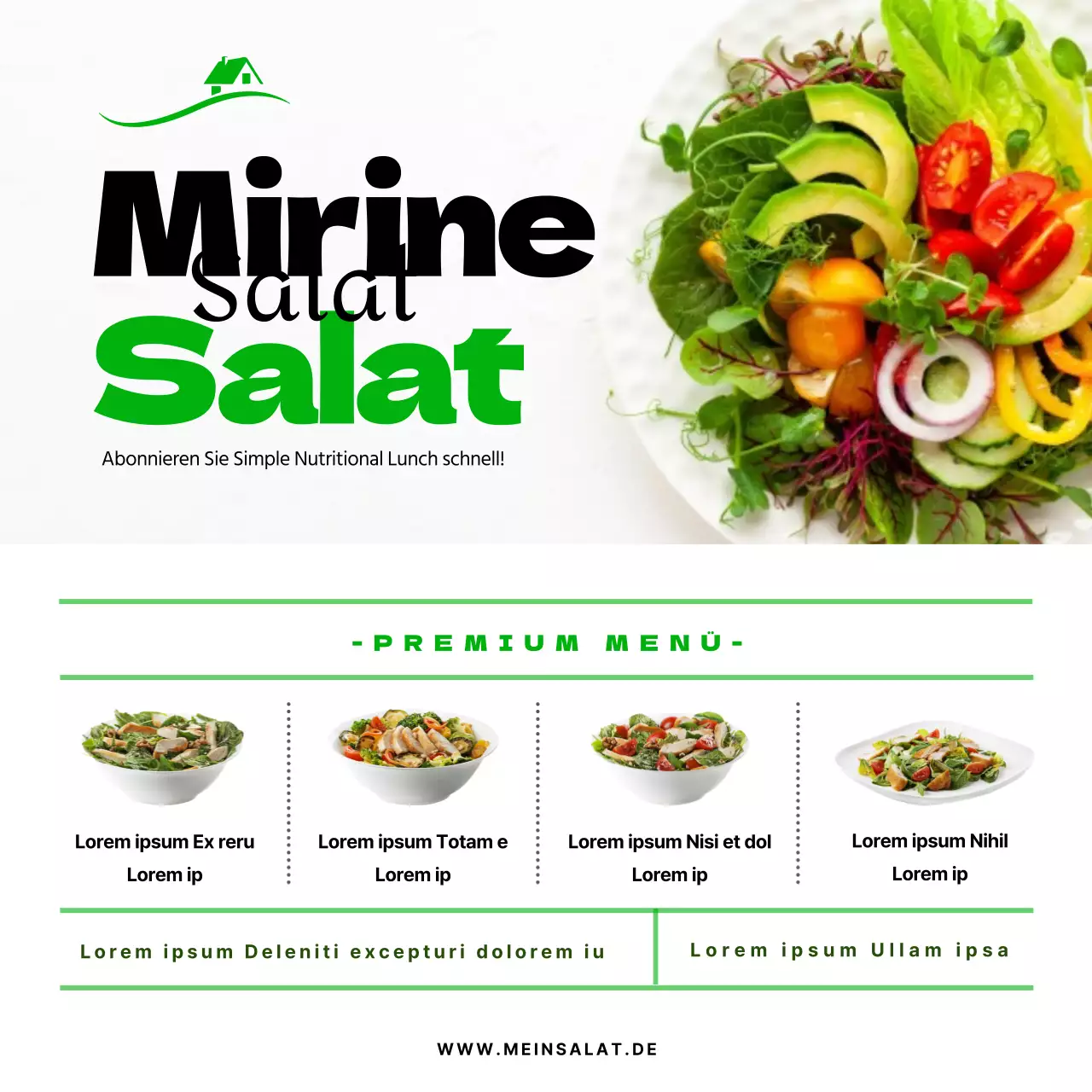 Abonnieren Sie den Instagram-Feed von Green Salad