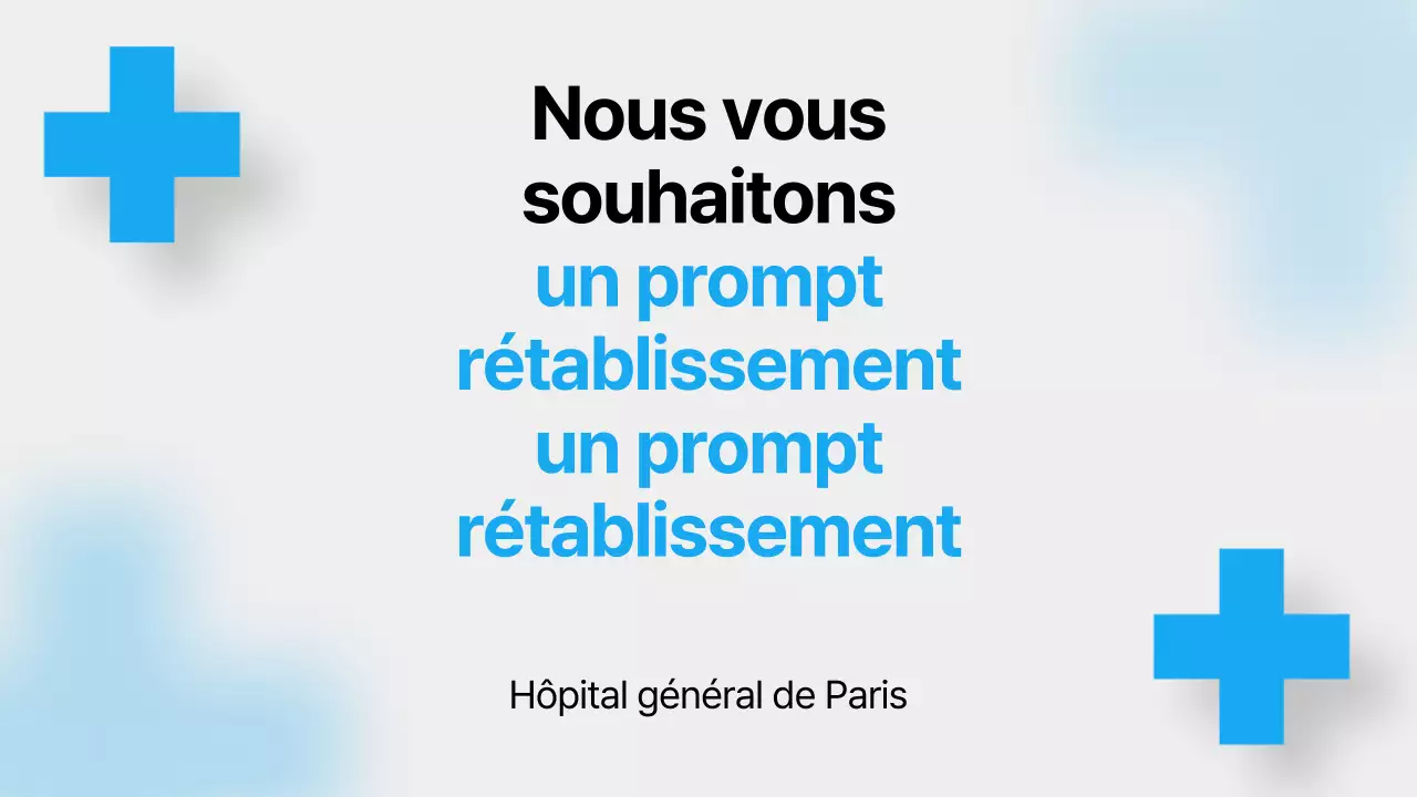 Un guide de la vie à l'hôpital avec des couleurs bleues, des lignes épurées et des ombres
