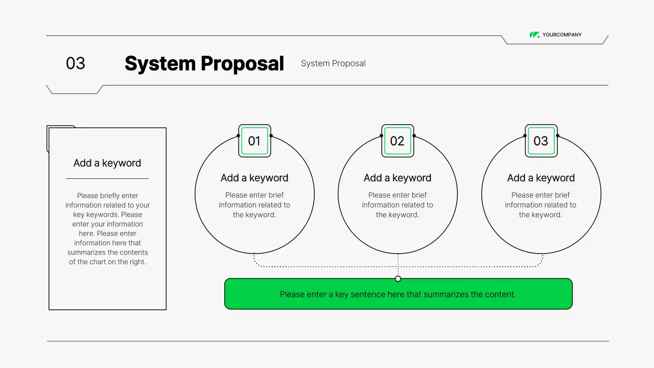 White Modern System Proposal Document Presentation