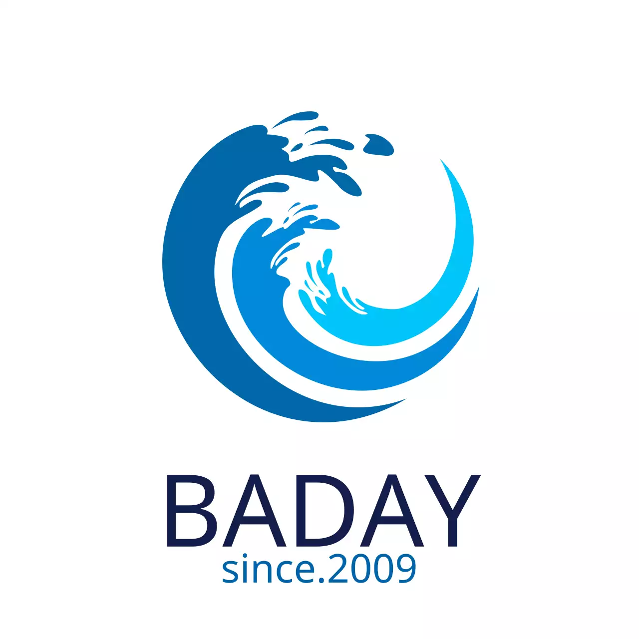 Blue Minimal Business Card Logo