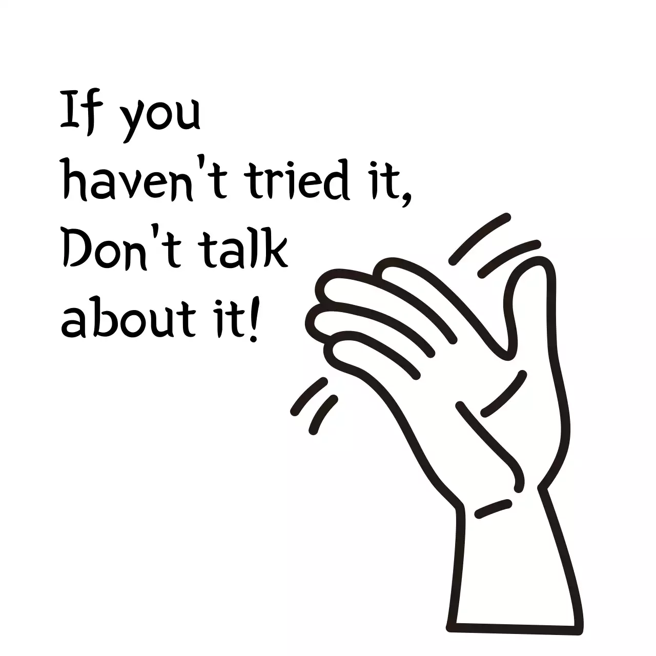 Black Simple Motivational Sticker Instagram Post