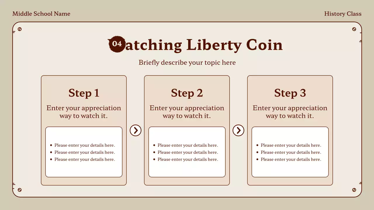 Beige Traditional History Class Presentation