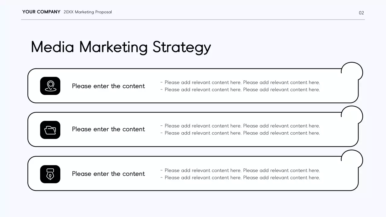 White Modern Marketing Plan Presentation